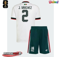 Meksyk Jorge Sanchez #2 Koszulka Wyjazdowa dzieci MŚ 2026 Krótki Rękaw (+ krótkie spodenki)